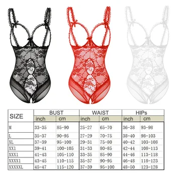 Women Sexy Lace Lingerie Open Bra Costumes Open-Crotch For Female Cupless One-piece Sleepwear Valentine's Day party gift
Women Sexy Lace Lingerie Open Bra Costumes Open-Crotch For Female Cupless One-piece Sleepwear Valentine's Day party gift
