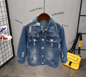 Children Ripped Hole Denim Jacket Spring Autum Kids Broken Outerwear Coat For Baby Boys Girls 3-7 Years TX259
Children Ripped Hole Denim Jacket Spring Autum Kids Broken Outerwear Coat For Baby Boys Girls 3-7 Years TX259