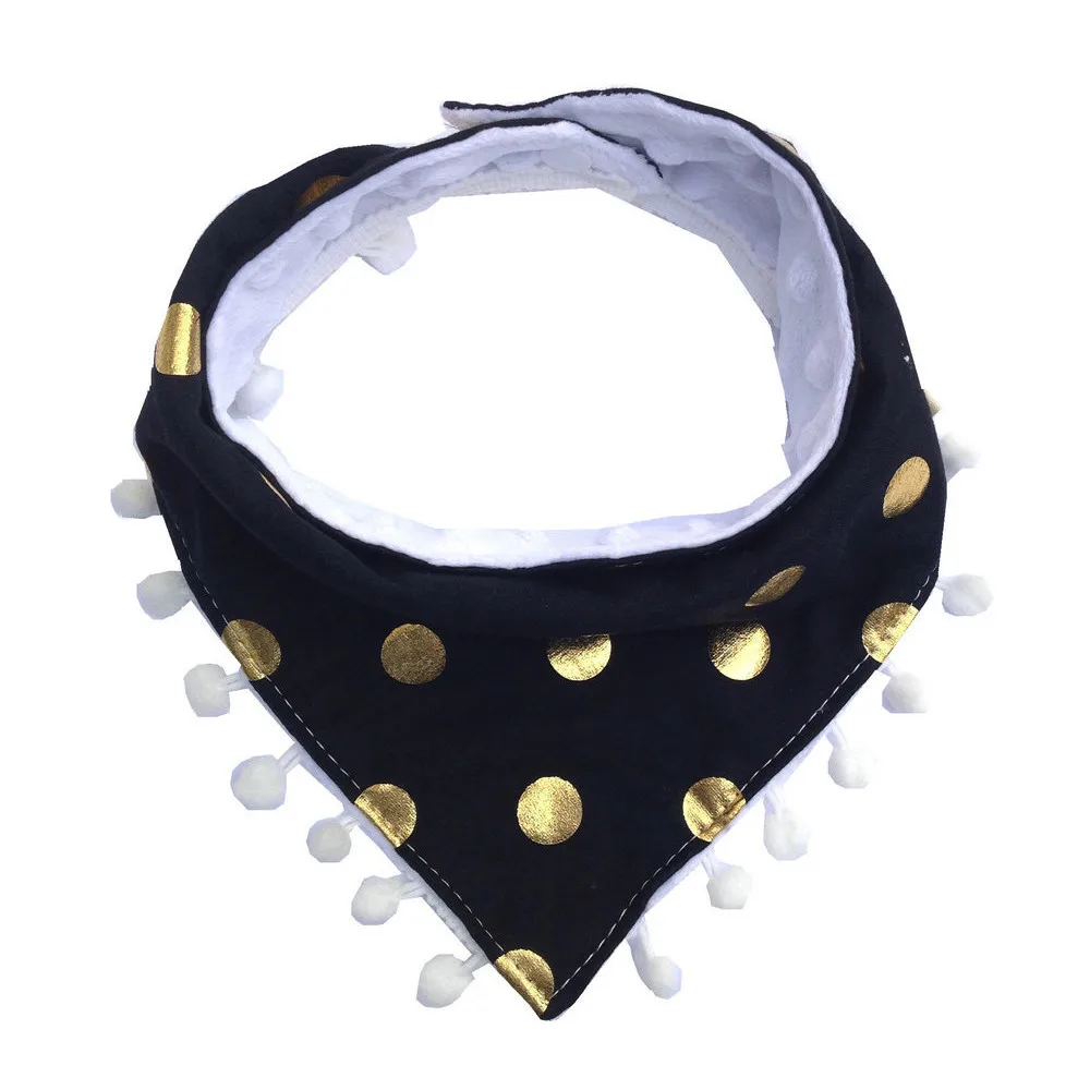 Baby Bandana Bib for 0~3 Yearls Old triangle towel cotton tassels saliva towel bib Boys Girls Saliva Towels
