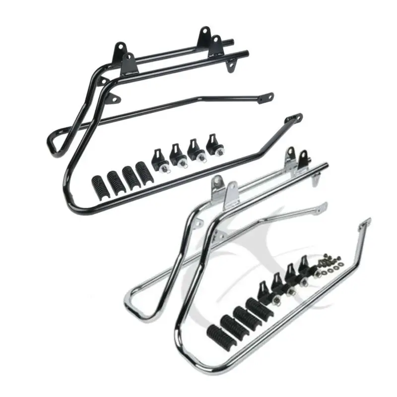 Motorcycle Hard Saddlebag Saddle bag Conversion Brackets For Harley Softail w/ Hardware 
Motorcycle Hard Saddlebag Saddle bag Conversion Brackets For Harley Softail w/ Hardware