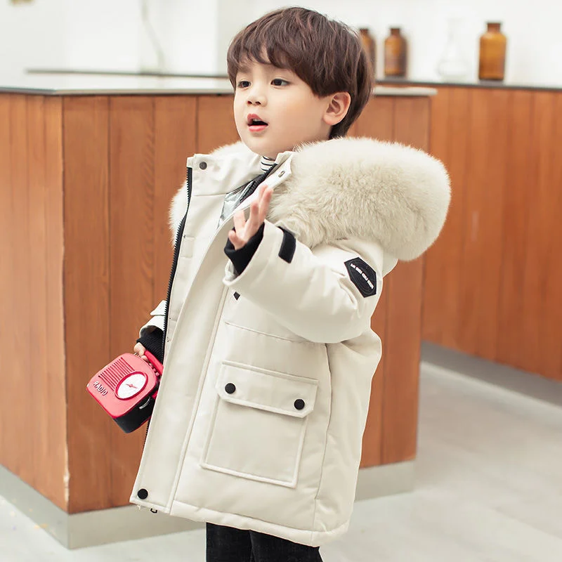 Winter Kids Children Clothing Boys Long Duck Down Jacket Real Raccoon Fur Coat Snowsuit Outerwear Overcoat Baby Girl Clothes
Winter Kids Children Clothing Boys Long Duck Down Jacket Real Raccoon Fur Coat Snowsuit Outerwear Overcoat Baby Girl Clothes