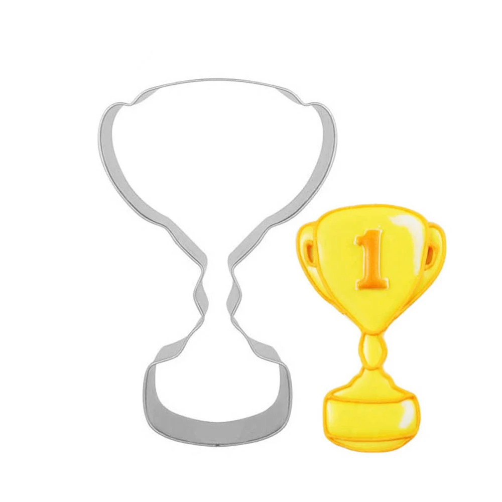 1pc Champion Trophy Shape Cookie Mold Stainless Steel Sugarcraft Biscuit Fondant Pastry Cutter Mould Cake Decoration Baking Tool
1pc Champion Trophy Shape Cookie Mold Stainless Steel Sugarcraft Biscuit Fondant Pastry Cutter Mould Cake Decoration Baking Tool