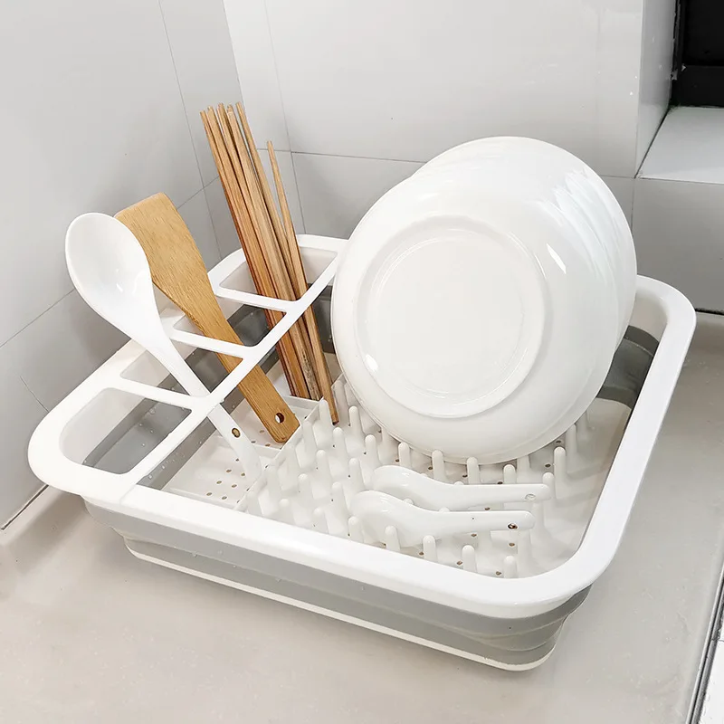 Foldable Dishes Rack Kitchen Drainer Storage Bowl Holder Portable Plate Drying Shelf Tableware Organizer Chopsticks Spoon Stand
Foldable Dishes Rack Kitchen Drainer Storage Bowl Holder Portable Plate Drying Shelf Tableware Organizer Chopsticks Spoon Stand