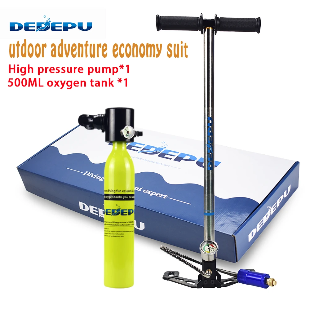 Swimming diving oxygen tank 500ML mini portable oxygen tank underwater diving respirator
Swimming diving oxygen tank 500ML mini portable oxygen tank underwater diving respirator