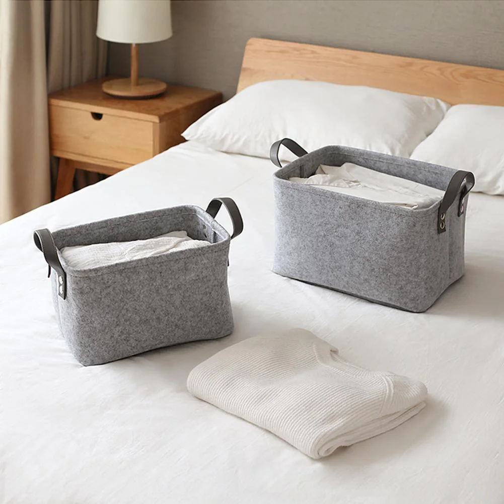 Foldable Felt Storage Bins Baskets Containers with Handles for Home Closet Bedroom Drawers Organizers
Foldable Felt Storage Bins Baskets Containers with Handles for Home Closet Bedroom Drawers Organizers