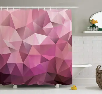 Abstract Shower Curtain, Triangle Style Entertainment Geometric Shapes Monochromic Illustration, Fabric Bathroom Decor Set with
Abstract Shower Curtain, Triangle Style Entertainment Geometric Shapes Monochromic Illustration, Fabric Bathroom Decor Set with