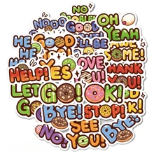 40PCs English Words Stickers Waterproof Creative Hand Account Children Learning Water Cup Notepad Stationery Stickers Toys
40PCs English Words Stickers Waterproof Creative Hand Account Children Learning Water Cup Notepad Stationery Stickers Toys