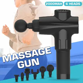 LCD Display Electric Muscle Massage Guns 6 Massage Heads Therapy Fascia Deep Vibration Fitness Tissue Massager Relax Body Slim
LCD Display Electric Muscle Massage Guns 6 Massage Heads Therapy Fascia Deep Vibration Fitness Tissue Massager Relax Body Slim