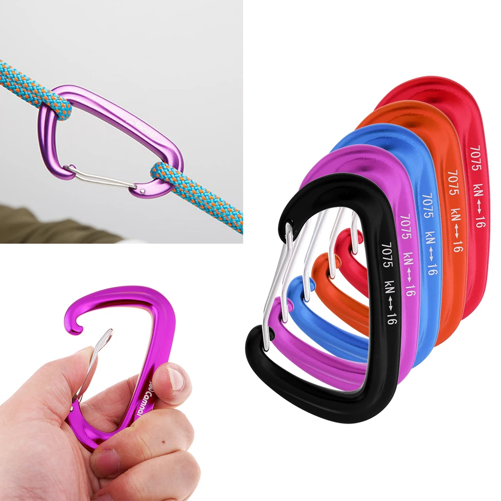 Aluminum Wire Gate Hammock Safety Carabiner D Type Keychain Buckle Rappelling Descending Climbing Accessories
Aluminum Wire Gate Hammock Safety Carabiner D Type Keychain Buckle Rappelling Descending Climbing Accessories