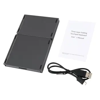 Foldable Bluetooth Keyboard Pocket Size Portable with Touchpad Rechargable Li-ion Battery for iOS Android Windows PC Tablet
Foldable Bluetooth Keyboard Pocket Size Portable with Touchpad Rechargable Li-ion Battery for iOS Android Windows PC Tablet