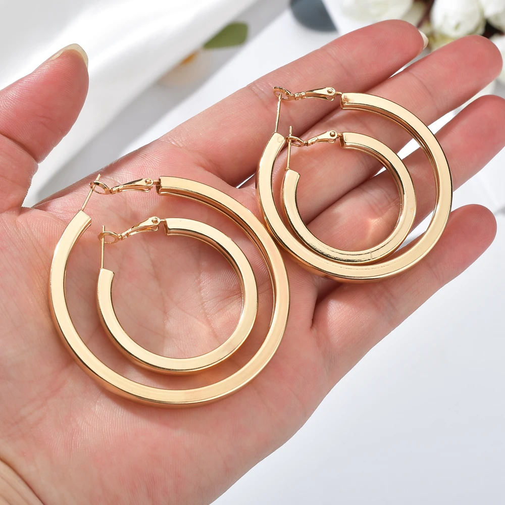 Stainless Steel Diameter Classic Fashion Charm Gold Silver Color Round Circle Hoop Earrings For Women Gift
Stainless Steel Diameter Classic Fashion Charm Gold Silver Color Round Circle Hoop Earrings For Women Gift