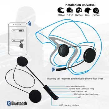 Bluetooth 4.1 EDR Anti-interference Earphones For Motorcycle Hands-free Helmets Multi-function Stereo Helmet Bluetooth Headset
Bluetooth 4.1 EDR Anti-interference Earphones For Motorcycle Hands-free Helmets Multi-function Stereo Helmet Bluetooth Headset