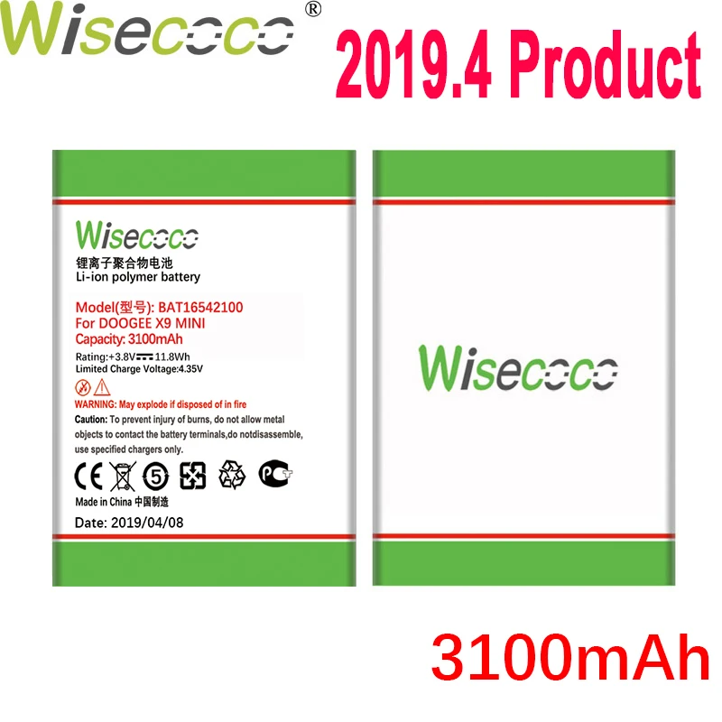 WISECOCO 3100mAh BAT16542100 Battery For DOOGEE X9 MINI Phone In Stock Latest Production High Quality Battery+Tracking Number
WISECOCO 3100mAh BAT16542100 Battery For DOOGEE X9 MINI Phone In Stock Latest Production High Quality Battery+Tracking Number