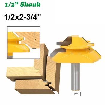 1PC 1/2" 12.7MM Shank Milling Cutter Wood Carving Chamfer End Mills Large 45 Degree Lock Miter Router Bit 1" Stock Tenon Cutter
1PC 1/2" 12.7MM Shank Milling Cutter Wood Carving Chamfer End Mills Large 45 Degree Lock Miter Router Bit 1" Stock Tenon Cutter
