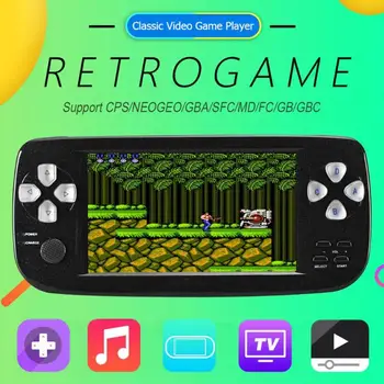 RS-100 Retro Handheld Game Console 16GB Portable Video Game 4.3" TFT Screen Built-in 3000 64 Bit for GBA FC Games Gift for kids
RS-100 Retro Handheld Game Console 16GB Portable Video Game 4.3" TFT Screen Built-in 3000 64 Bit for GBA FC Games Gift for kids