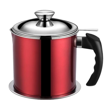 Kitchen Cooking Large Capacity Filter Oil Pot Anti-Leak Oil Storage Container For Kitchens Restaurants 1400ML 1200ML filter pot
Kitchen Cooking Large Capacity Filter Oil Pot Anti-Leak Oil Storage Container For Kitchens Restaurants 1400ML 1200ML filter pot