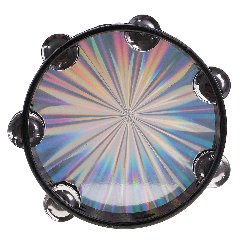 Double Row Jingle Radiant Tambourine Drum Band Accompaniment 8inch Double Row Jingle Radiant Tambourine Drum Band Accompaniment 8inch