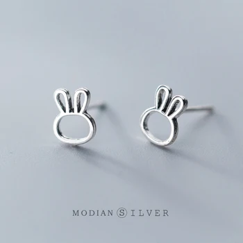 Modian 100% 925 Sterling Silver Cute Small Rabbit Simple Stud Earrings Tiny Earrings for Girl And Kids Fashion Silver Jewelry
Modian 100% 925 Sterling Silver Cute Small Rabbit Simple Stud Earrings Tiny Earrings for Girl And Kids Fashion Silver Jewelry