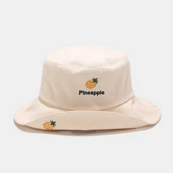Spring and summer new fruit embroidery big eaves fisherman hat simple basin hat wild sun visor White
Spring and summer new fruit embroidery big eaves fisherman hat simple basin hat wild sun visor White