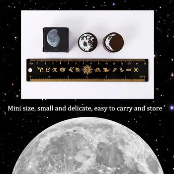 

Vintage Phases of the moon Planet Round seal DIY wooden stamp stationery rubber scrapbooking standard stamps For scrapbooki I3J5