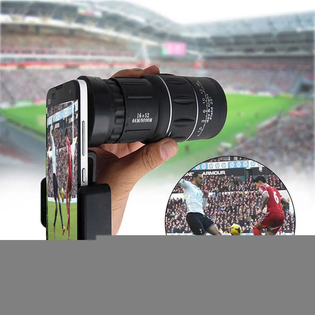 16x52 High Definition High Power Telescope Monocular Life waterproof(Do not support the diving) Telescope 1.8
16x52 High Definition High Power Telescope Monocular Life waterproof(Do not support the diving) Telescope 1.8