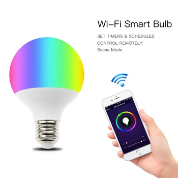 Spherical Smart Light Bulb Cellphone APP WiFi Voice Control Light Bulbs RGB Energy Saving Dimming Multicolor LED Bulb Smart Home
Spherical Smart Light Bulb Cellphone APP WiFi Voice Control Light Bulbs RGB Energy Saving Dimming Multicolor LED Bulb Smart Home