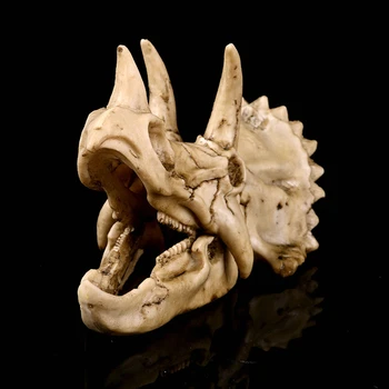 Triceratops Skeleton Resin Statue Artificial Dinosaur Skull Sculpture Model Home Bar Teaching Animal Crafts Decor Children Gift
Triceratops Skeleton Resin Statue Artificial Dinosaur Skull Sculpture Model Home Bar Teaching Animal Crafts Decor Children Gift