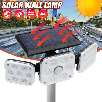 138LED Solar Light Dual Head Solar Lamp PIR Motion Sensor Spotlight Waterproof Outdoor Adjustable Angle Lights for Garden Wall
138LED Solar Light Dual Head Solar Lamp PIR Motion Sensor Spotlight Waterproof Outdoor Adjustable Angle Lights for Garden Wall