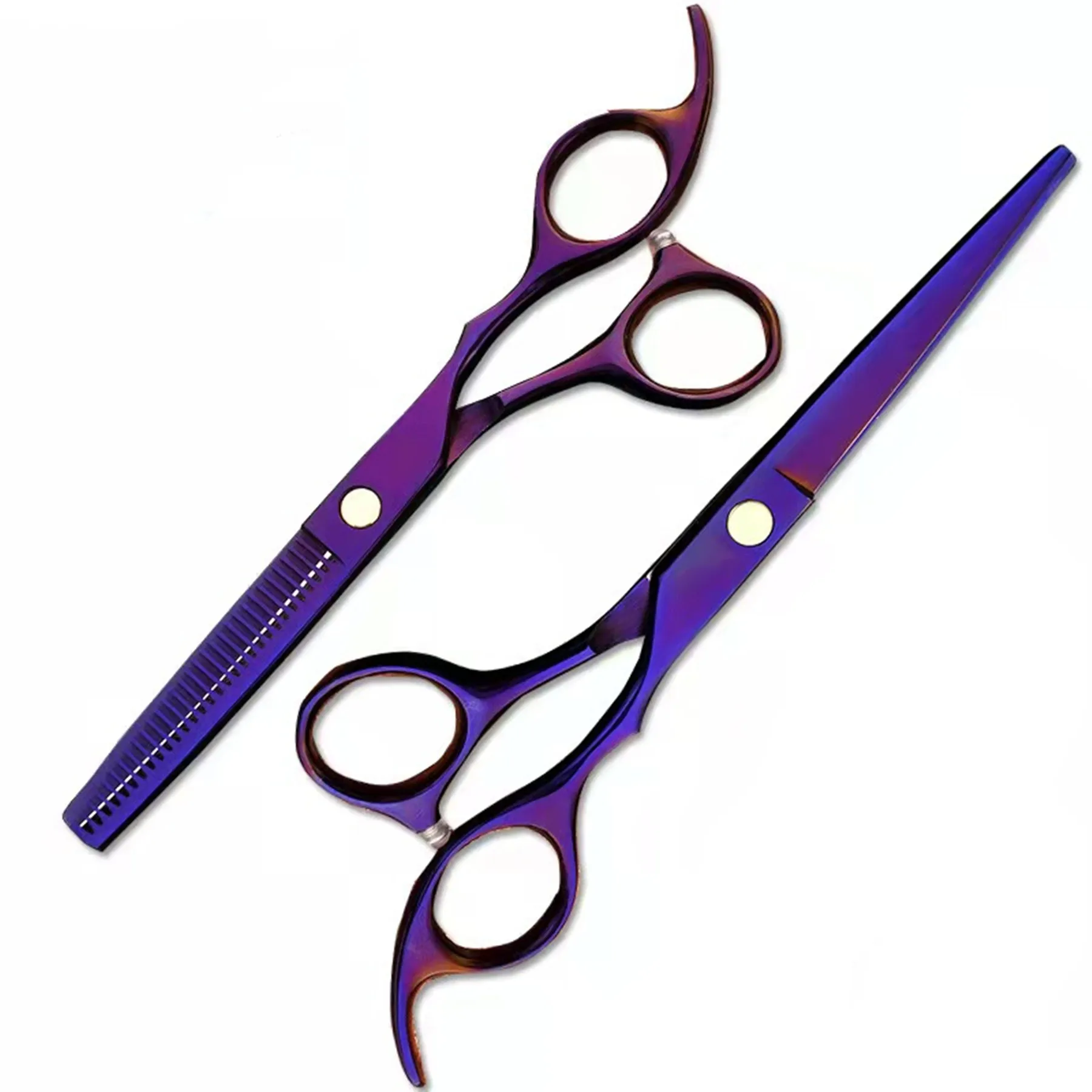 

Professional 440C 6.0 Inch Salon Hairdressing Scissors Shears Barber Cutting & Thinning Hair Scissors For Salon And Home Use