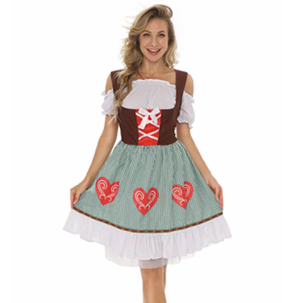Women Oktoberfest Costume Dirndl Dress German Bavarian Beer Wench Waitress Cosplay Outfit Carnival Halloween Party Fancy Dress
Women Oktoberfest Costume Dirndl Dress German Bavarian Beer Wench Waitress Cosplay Outfit Carnival Halloween Party Fancy Dress