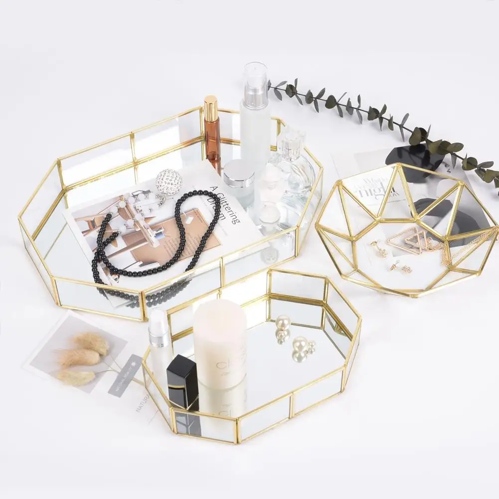 Geometric Glass Jewelry Box Table Golden Tray For Displaying Jewelry Keepsakes Wedding Cosmetics Container For Dressing Table
Geometric Glass Jewelry Box Table Golden Tray For Displaying Jewelry Keepsakes Wedding Cosmetics Container For Dressing Table