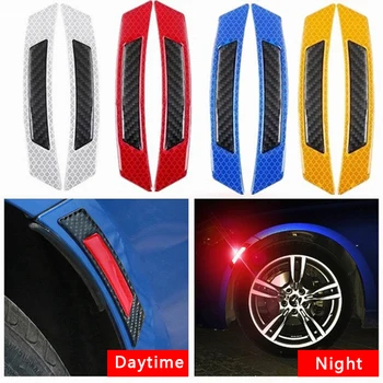 2 Pcs Car Reflective Stickers, Body Trim Strips, Carbon Fiber Bumper Strips Side Scratch Strip Door Bumper Sticker Security Tag 
2 Pcs Car Reflective Stickers, Body Trim Strips, Carbon Fiber Bumper Strips Side Scratch Strip Door Bumper Sticker Security Tag