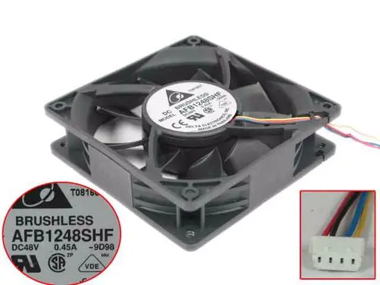4-проводной вентилятор охлаждения сервера Delta Electronics AFB1248SHF 9D98 DC 48 в 120 А 120x32 мм
4-проводной вентилятор охлаждения сервера Delta Electronics AFB1248SHF 9D98 DC 48 в 120 А 120x32 мм