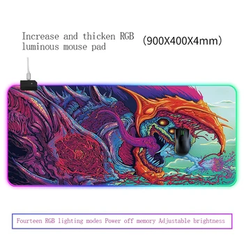 RGB Gaming Mouse Pad Anti-slip Natural Rubber anime Large Mousepad Led Computer Big Mat with Backlight Carpet For keyboard Desk
RGB Gaming Mouse Pad Anti-slip Natural Rubber anime Large Mousepad Led Computer Big Mat with Backlight Carpet For keyboard Desk