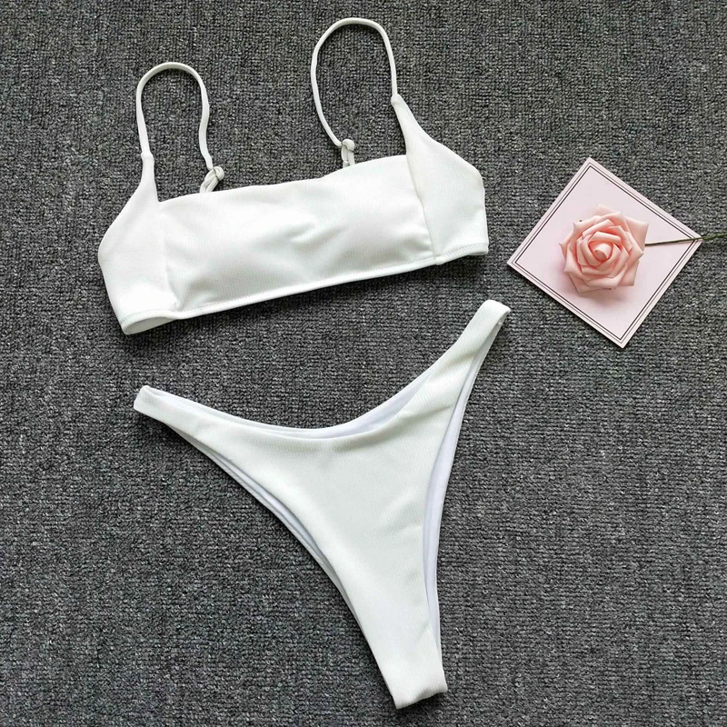 2020 Sexy High Waist Bikini Set Women Swimwear Solid High Cut Two-piece Swimsuit Female Swimming Suit Beach Wear Bikinis Mujer
2020 Sexy High Waist Bikini Set Women Swimwear Solid High Cut Two-piece Swimsuit Female Swimming Suit Beach Wear Bikinis Mujer