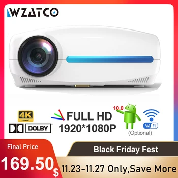 WZATCO C2 4K Full HD 1080P LED Projector Android 10 Wifi Smart Home Theater AC3 200inch Video Proyector with 4D Digital keyston
WZATCO C2 4K Full HD 1080P LED Projector Android 10 Wifi Smart Home Theater AC3 200inch Video Proyector with 4D Digital keyston