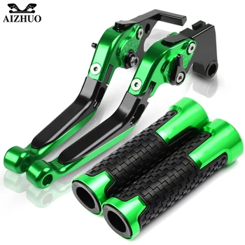 For KAWASAKI ZX636R ZX6RR ZX 636R 6RR 2005 2006 Motorcycle Folding Extendable Brake Clutch Levers+Hand Grips
For KAWASAKI ZX636R ZX6RR ZX 636R 6RR 2005 2006 Motorcycle Folding Extendable Brake Clutch Levers+Hand Grips