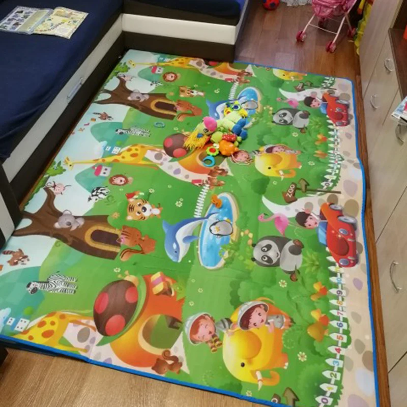 Waterproof Thick Baby Play Mat Kids Crawling Carpet Climb Soft Floor EVA Foam Outdoor Picnic Pad Game Toys for Children Blanket