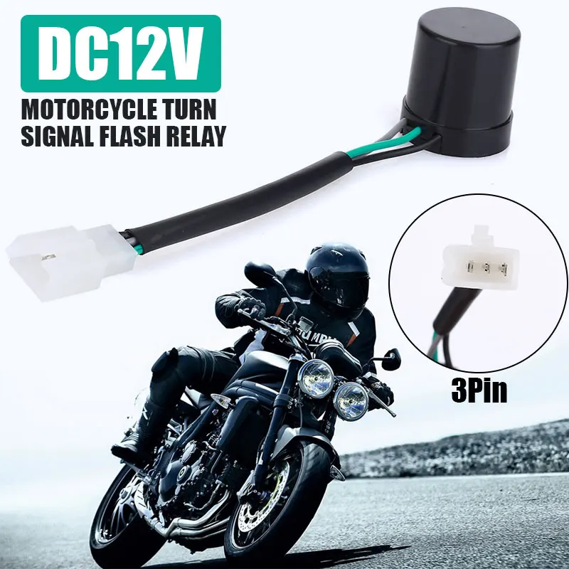 Vehemo Black LED Flash Relay Light Fitting Turn Signal Flash Relay Flasher 3-Wire Flash Relay for Blinker Tram Motorcycle
Vehemo Black LED Flash Relay Light Fitting Turn Signal Flash Relay Flasher 3-Wire Flash Relay for Blinker Tram Motorcycle