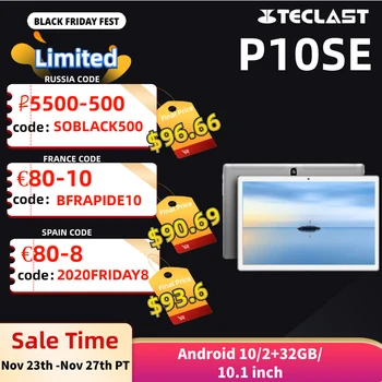 Teclast P10SE Android 10.0 10.1 Inch Quad Core Tablets PC 2GB RAM 32GB ROM Dual WiFi SC7731E 1280 x 800 Tablet 5000mAh Tablets
Teclast P10SE Android 10.0 10.1 Inch Quad Core Tablets PC 2GB RAM 32GB ROM Dual WiFi SC7731E 1280 x 800 Tablet 5000mAh Tablets
