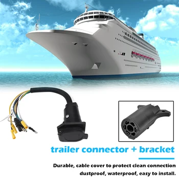 Plastic Trailer Wiring Adapter Plug Bracket Kit 4 Way Flat to 7 Way RV Blade Motor Vehicle Parts for Commercial Vehicles
Plastic Trailer Wiring Adapter Plug Bracket Kit 4 Way Flat to 7 Way RV Blade Motor Vehicle Parts for Commercial Vehicles