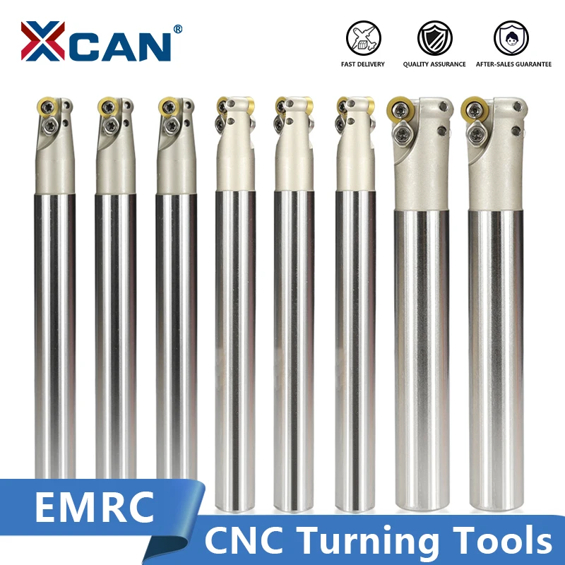 XCAN EMRC12/15/16/19/20 Two RP Carbide Inserts Clamped Alloy End Mill Arbor Milling Cutting Machining Round Nose Milling Cutter
XCAN EMRC12/15/16/19/20 Two RP Carbide Inserts Clamped Alloy End Mill Arbor Milling Cutting Machining Round Nose Milling Cutter