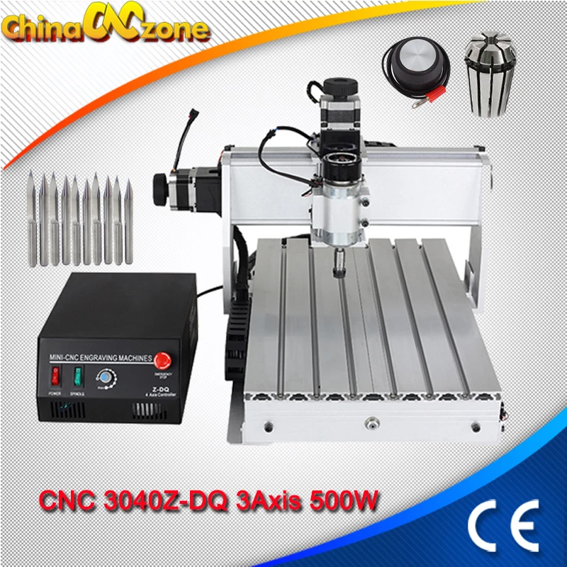 

CNC 3040 3Axis Milling Engraving Machine 500W CNC 3040Z USB mach3 wood Router Ball Screw USB DIY Drilling Engraving Machine