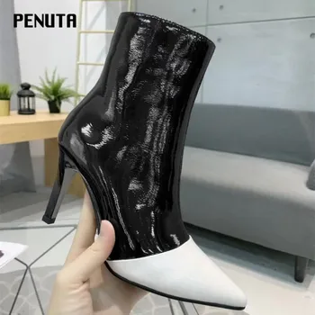 2020 PENUTA High Heel Boots Match Color Women's Short Boot Patent Leather Pointed Toe Female Shoes Italian Booties Woman D08
2020 PENUTA High Heel Boots Match Color Women's Short Boot Patent Leather Pointed Toe Female Shoes Italian Booties Woman D08