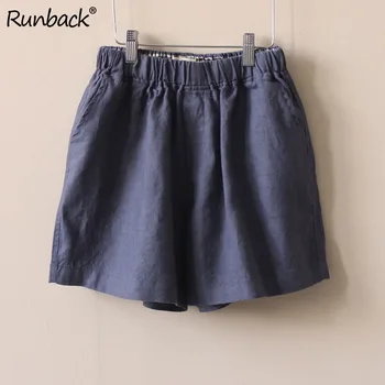 Runback Shorts Women Plus Size Cotton Linen Pockets Elastic Waist Loose Solid Muti-color Black Comfort Casual Short Mujer
Runback Shorts Women Plus Size Cotton Linen Pockets Elastic Waist Loose Solid Muti-color Black Comfort Casual Short Mujer