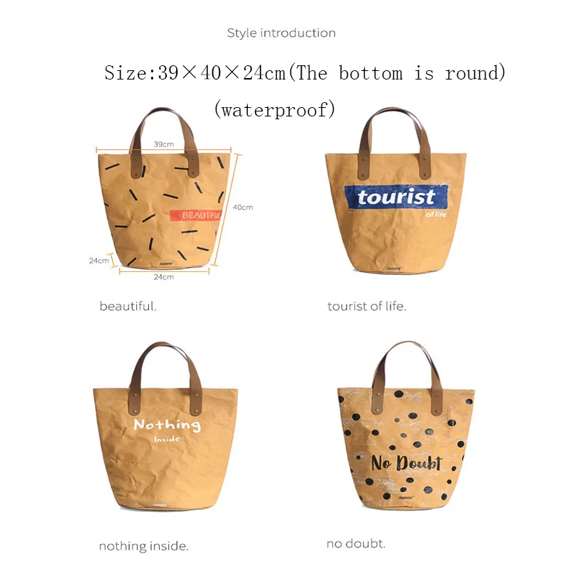 bags & wrapping supplies  1pc waterproof tyvek brown kraft paper