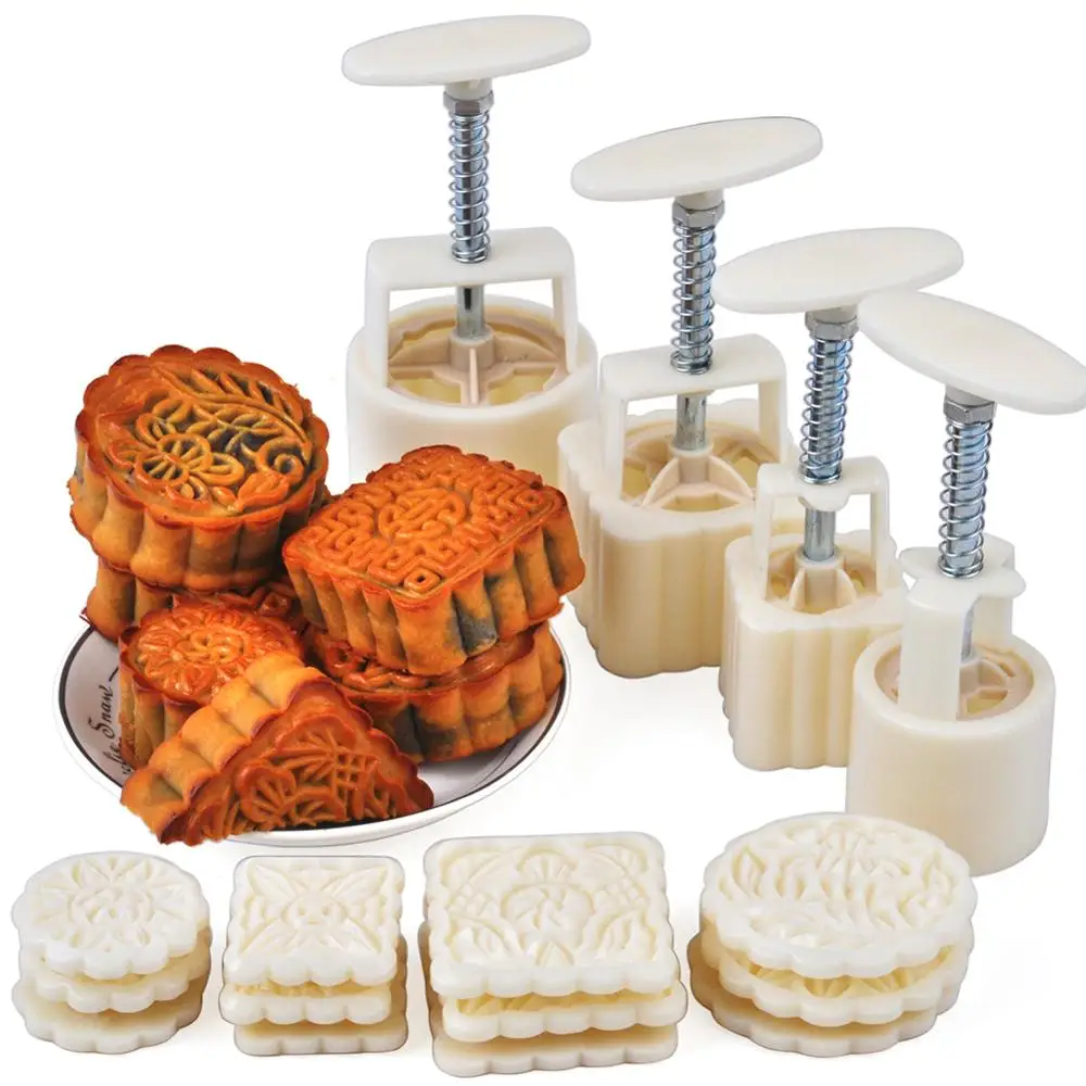 16pcs Kitchen Bakeware Baking Tools 3D Hand Pressure Round Square Moon Cake Mold Set
16pcs Kitchen Bakeware Baking Tools 3D Hand Pressure Round Square Moon Cake Mold Set