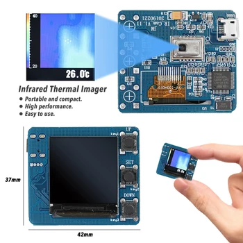 Thermal Camera AMG8833 IR 8x8 Infrared Thermal Imager Array Temperature Sensor 7M Farthest Detection Distance
Thermal Camera AMG8833 IR 8x8 Infrared Thermal Imager Array Temperature Sensor 7M Farthest Detection Distance