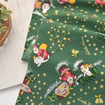 112x50cm cotton hot gold cartoon cute christmas Santa Claus fabric make dress skirt home decoration cloth 130g/m
112x50cm cotton hot gold cartoon cute christmas Santa Claus fabric make dress skirt home decoration cloth 130g/m