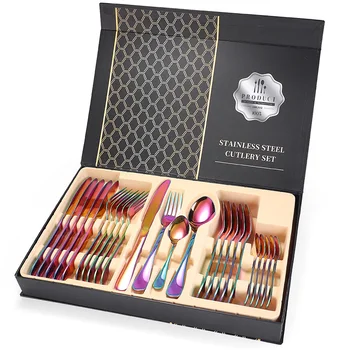 24Pcs/Set Stainless Steel Tableware Cutlery Sets Cutter Fork Spoon Home Kitchen Dining Room YA88
24Pcs/Set Stainless Steel Tableware Cutlery Sets Cutter Fork Spoon Home Kitchen Dining Room YA88